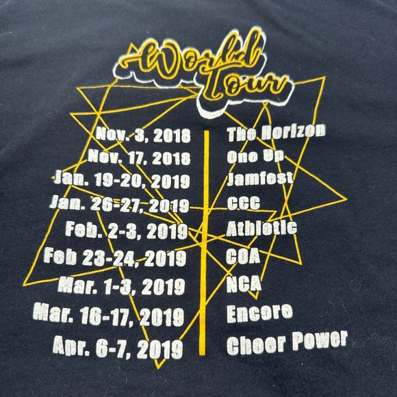 World Elite Season 2 Mens Size XXL Short Sleeve Concert Tee Shirt Black Preowned - Picture 4 of 12